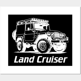 FJ40 Land Cruiser Tee, FJ40 T Shirt, FJ40 Gift For Off roads Car lover Posters and Art